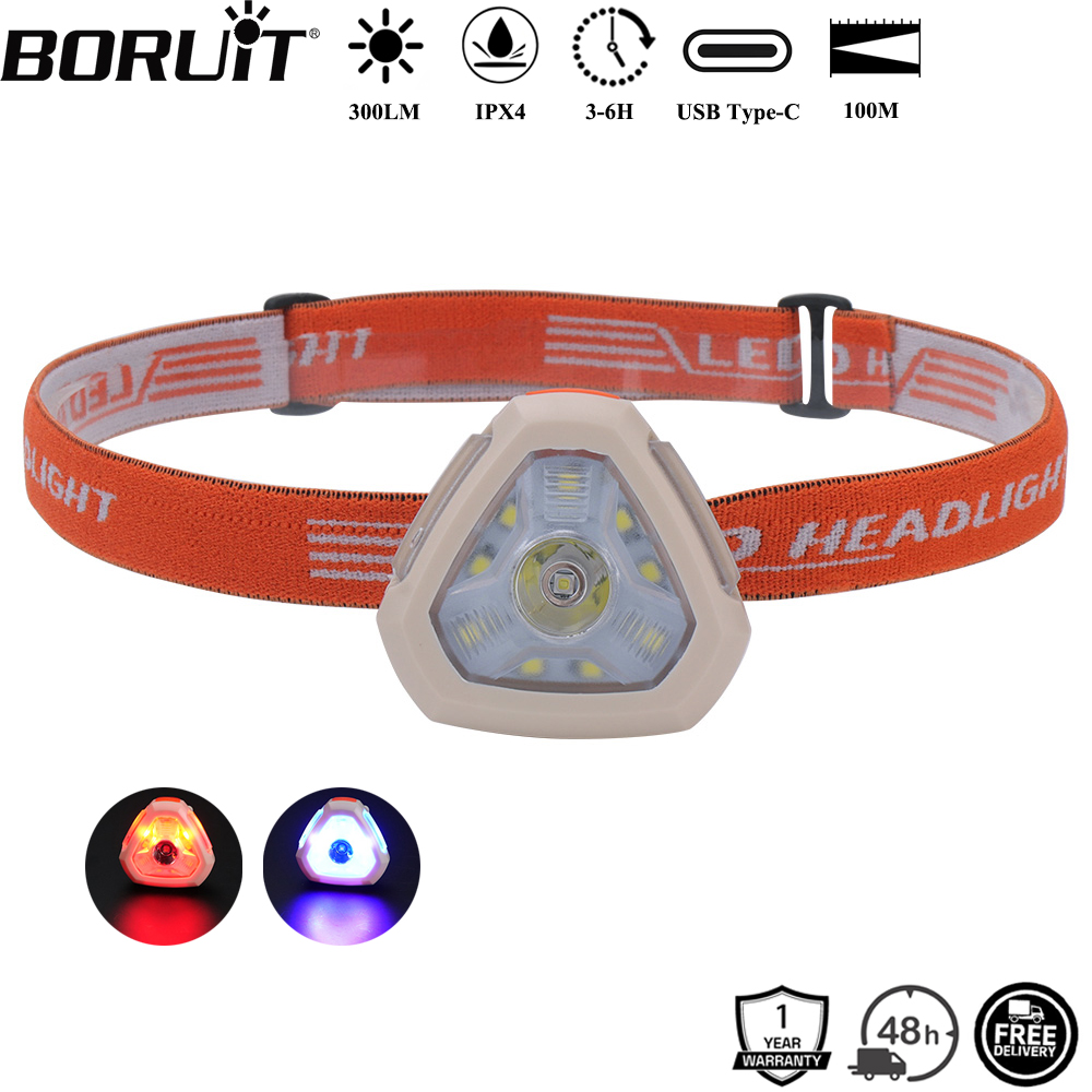Aquatic Sports Hat - BORUiT 300LM Cap Clip LED Headlamp