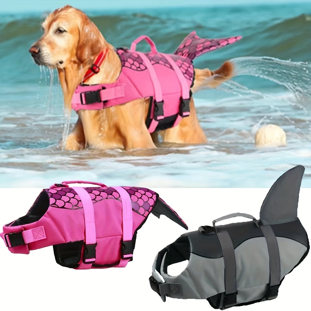 Life Jacket Buoyancy - Shark/Mermaid Dog Life Jacket High Buoyancy