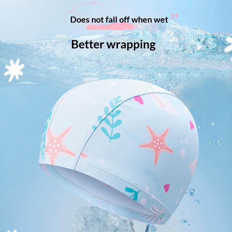 Aquatic Sports Hat - Children Cartoon Swim Cap High Elasticity