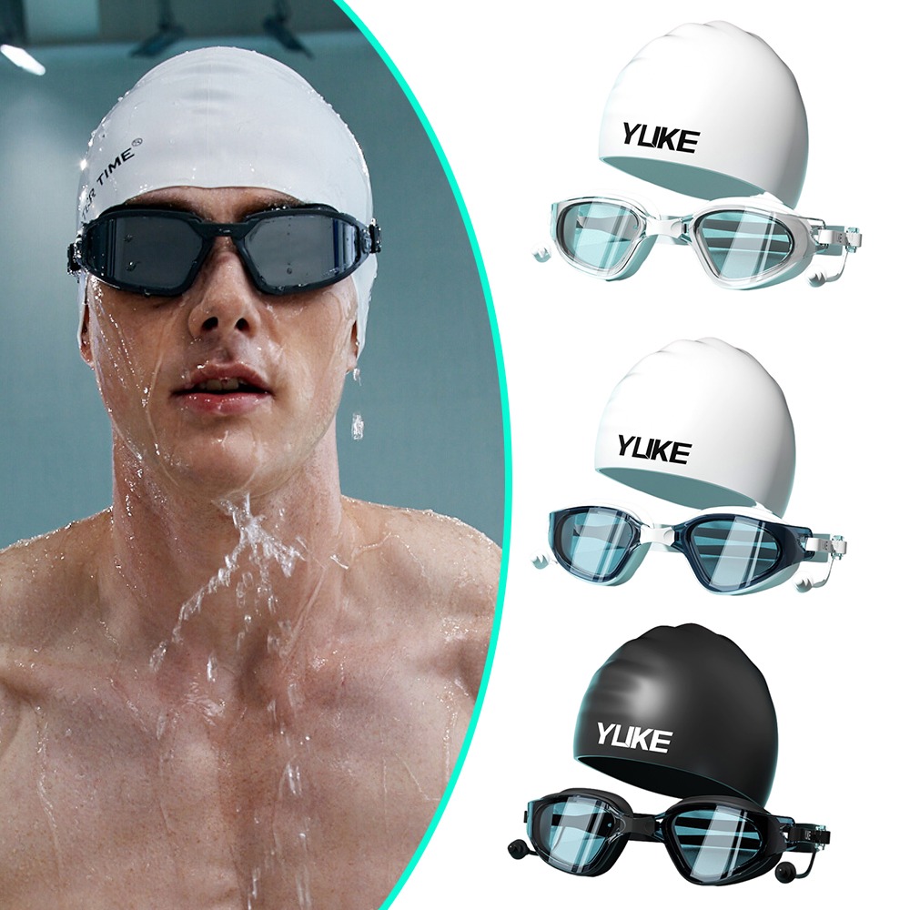 Aquatic Sports Hat - Professional Swimming Goggles Cap HD Waterproof
