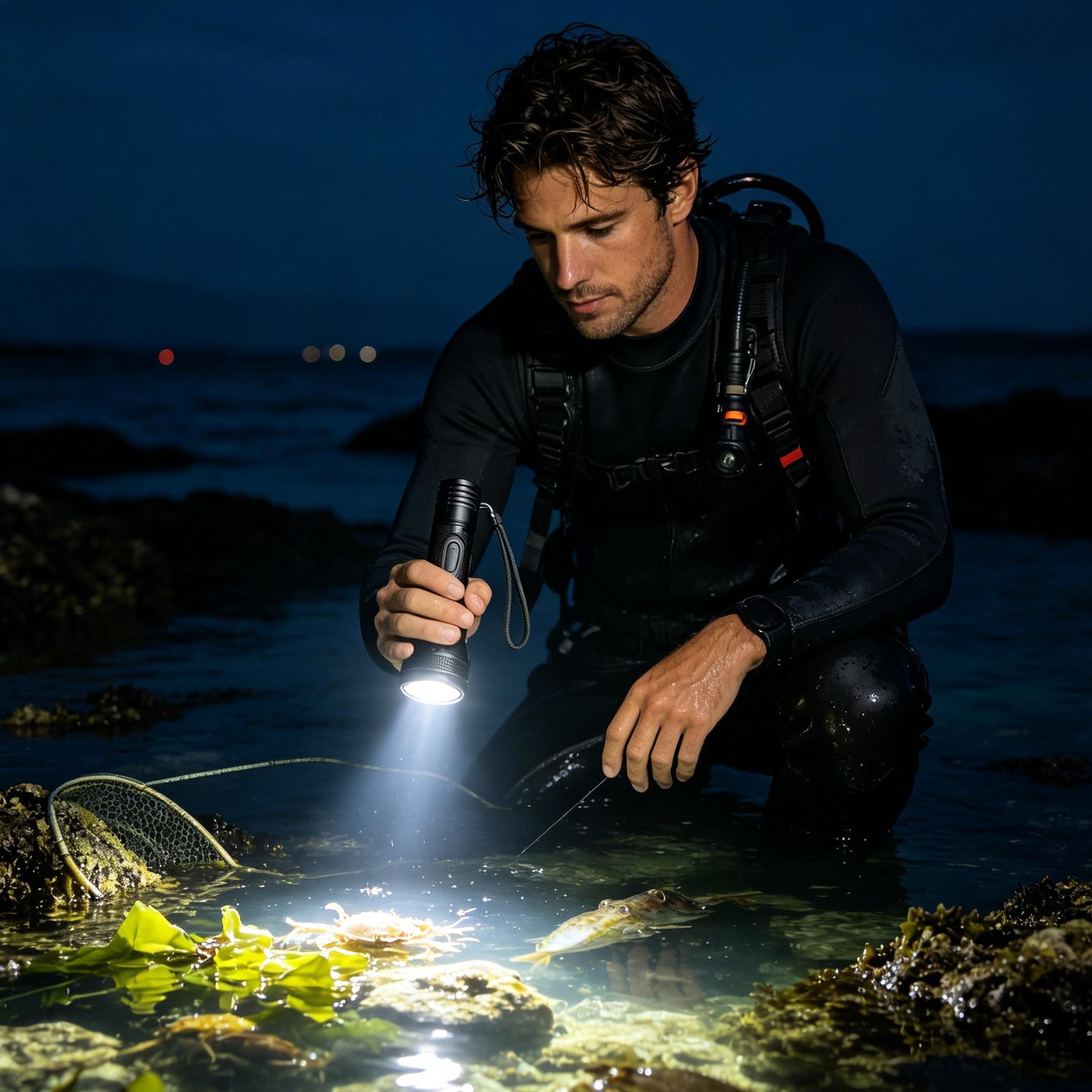 3-Mode Powerful Rechargeable W - đánh giá và giá Underwater Flashlight