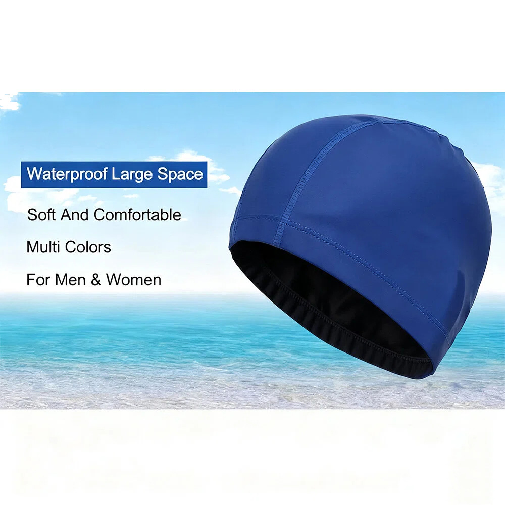 Unisex PU Waterproof Swim Cap  - đánh giá và giá Aquatic Sports Hat