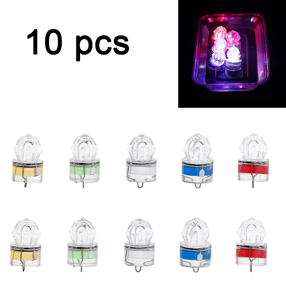 10 pcs LED Fishing Lamp Underw - đánh giá và giá Underwater Flashlight