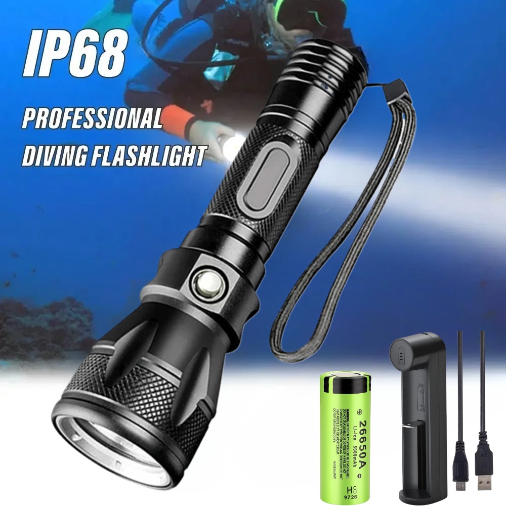 Professional Scuba Diving Flas - đánh giá và giá Underwater Flashlight