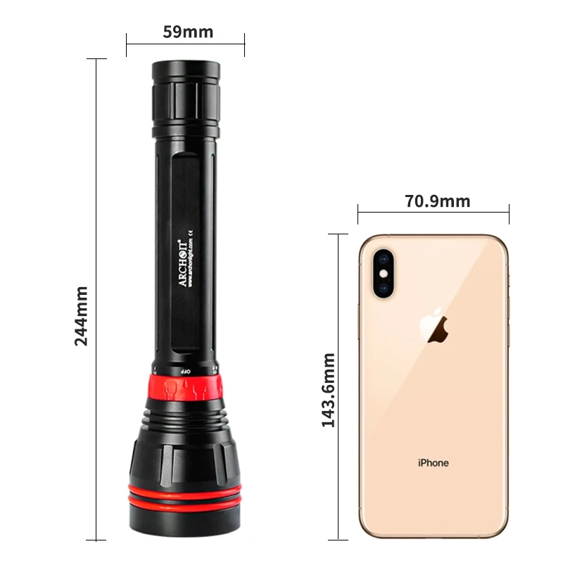 4000LM 4-LED 100M Waterproof D - đánh giá và giá Underwater Flashlight