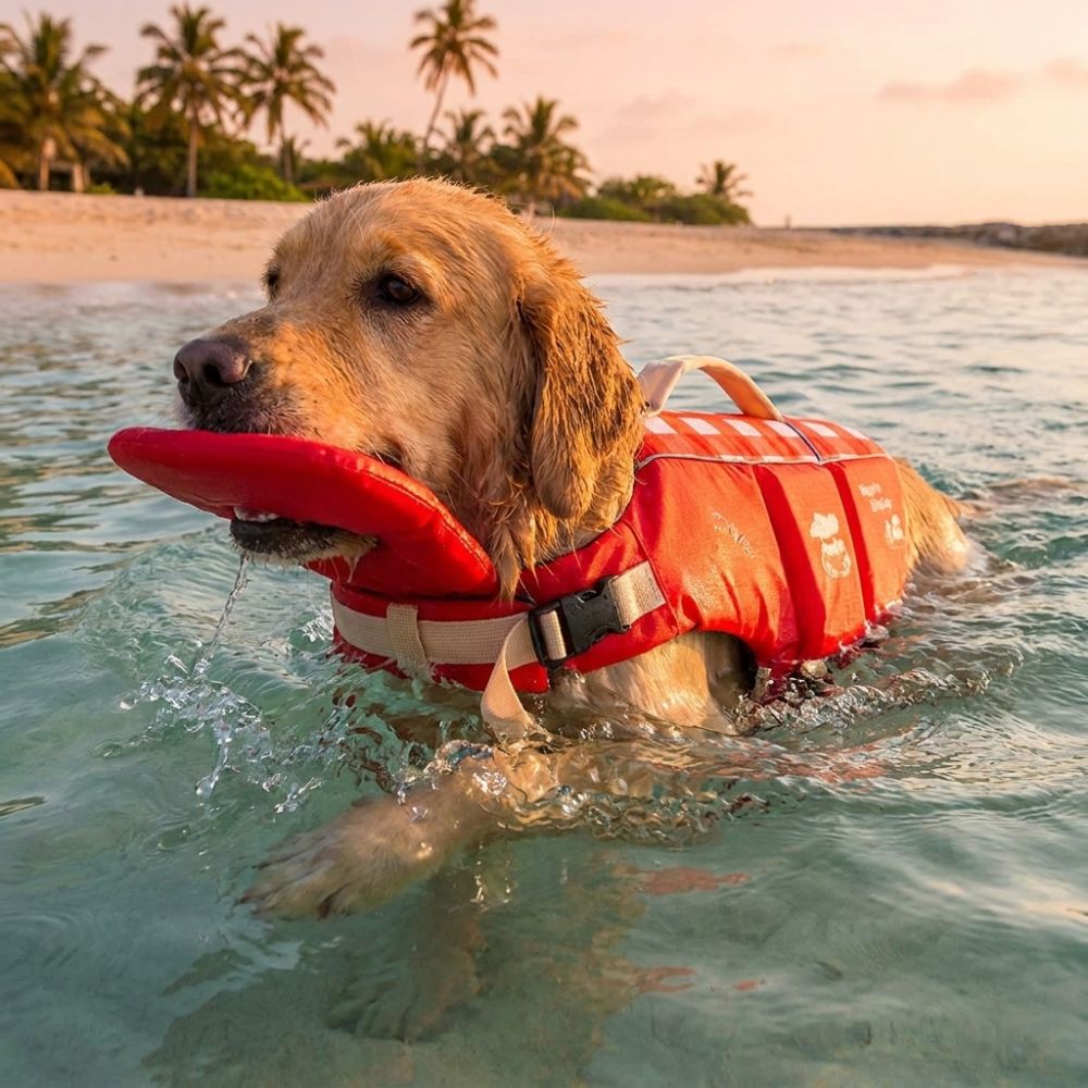 Waterproof Dog Life Jacket Adj - đánh giá và giá Life Jacket Buoyancy