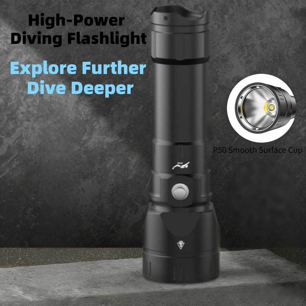 Powerful Diving Flashlight Wat - đánh giá và giá Underwater Flashlight