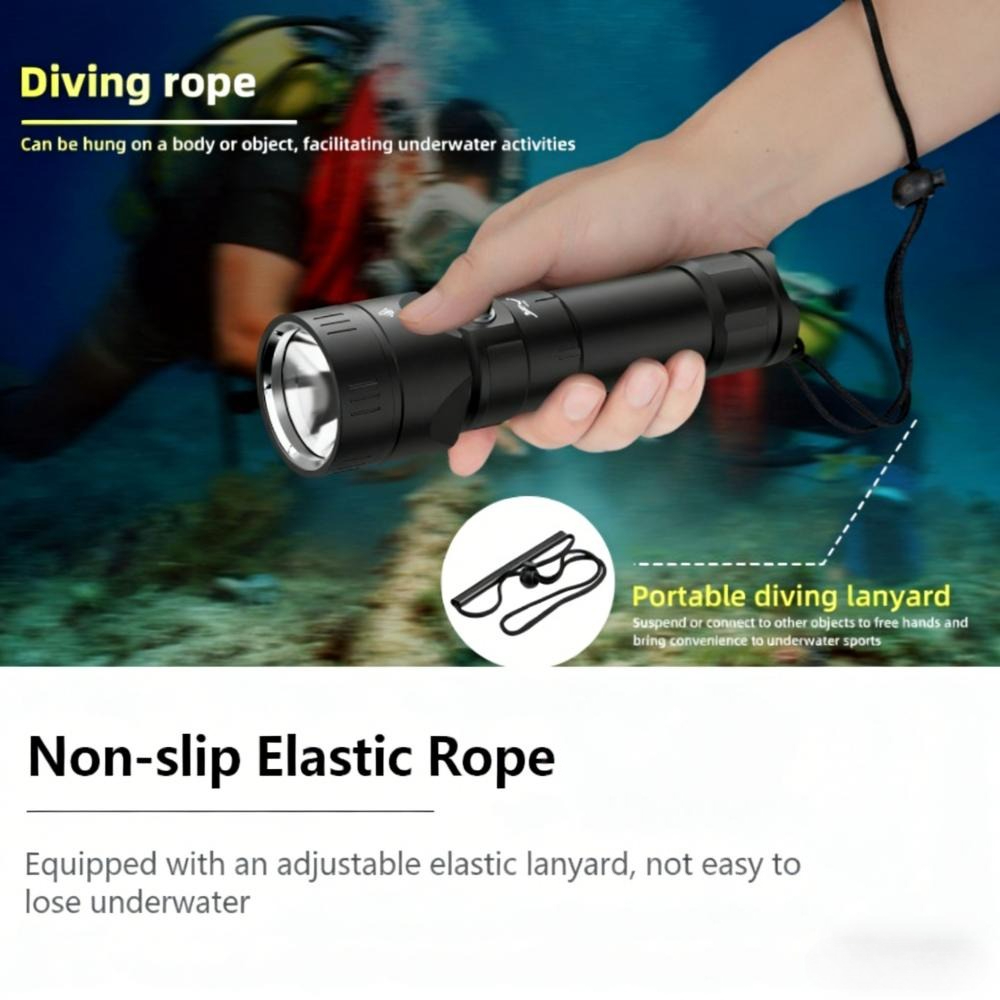 Powerful Diving Flashlight Wat - đánh giá và giá Underwater Flashlight