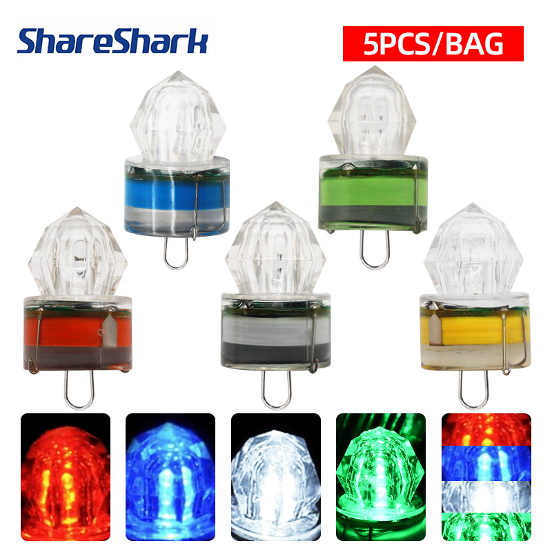 ShareShark 5pcs LED Fishing La - đánh giá và giá Underwater Flashlight